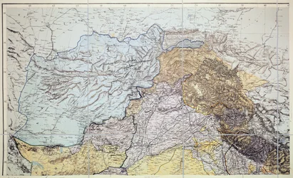 Karte von Afghanistan, 1898